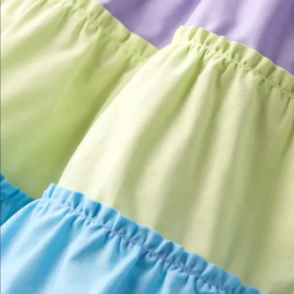 Gymboree cotton colorblock tiered